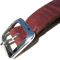 REDMOON プレーンベルト・ピューターバックルタイプ・ブラウン | K